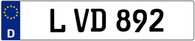 Trailer License Plate